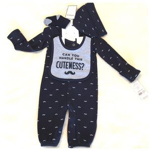 Carters 4 Piece Mustache Set